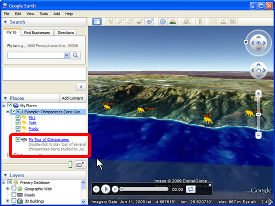 how to save google earth tour as video file
