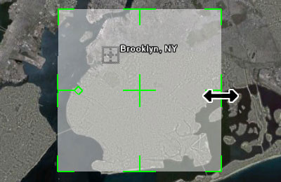 Screenshot - rectangle on map