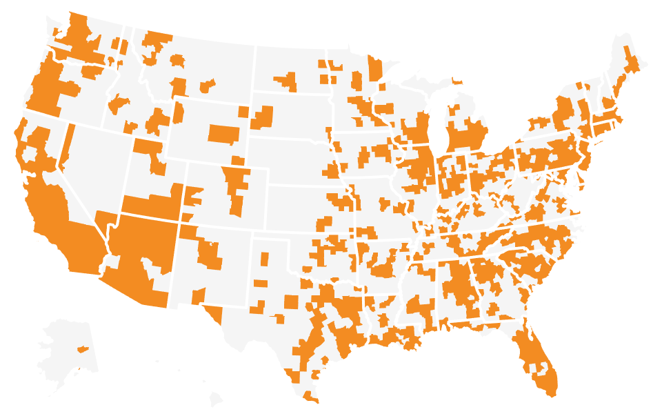 Project Sunroof coverage map