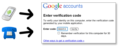image of phone to verification screen