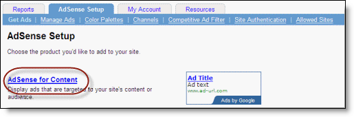 AdSense for Contents