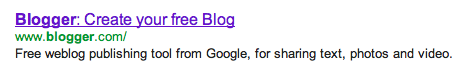 Blog Search Description for Blogger