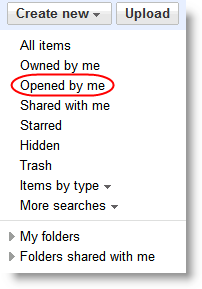 opened docs option