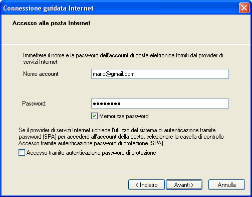 POSTA GMAIL CON OUTLOOK EXPRESS SCARICA