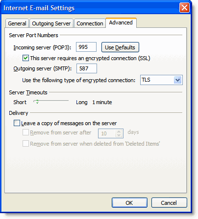 to setup with outlook 2007 gmail configuration for outlo