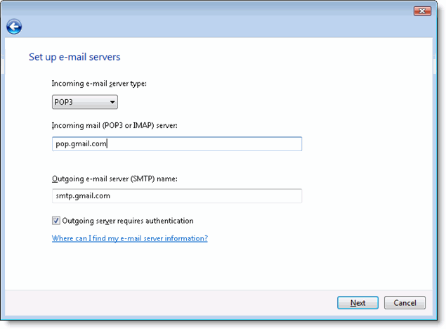 Set up email servers