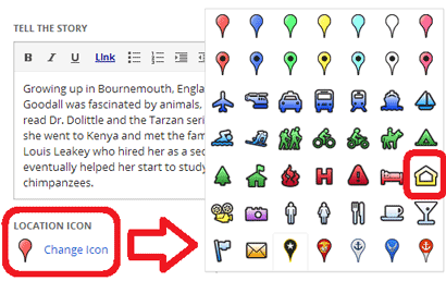 Icon selector