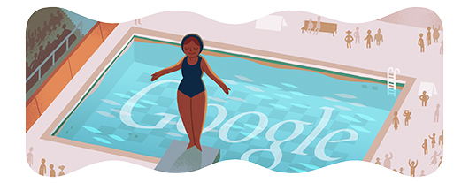 Google Doodle Londýn 2012: Skoky do vody