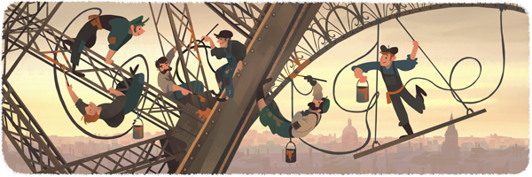 31 Maret 1889 - Menara Eiffel Diresmikan