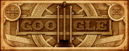Google-Doodle: 270. Geburtstag von Alessandro Volta