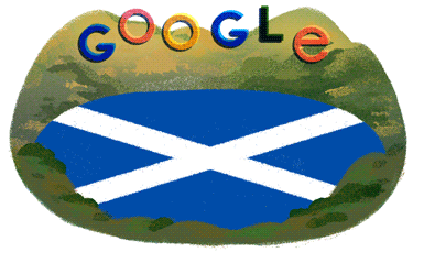 st andrew day google doodle