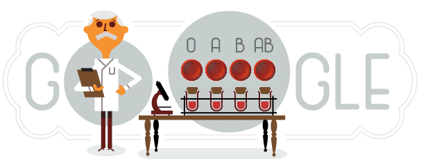 Google-Doodle: 148. Geburtstag von Karl Landsteiner