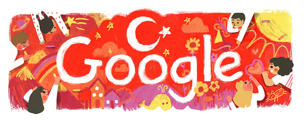 Google doodle for easter