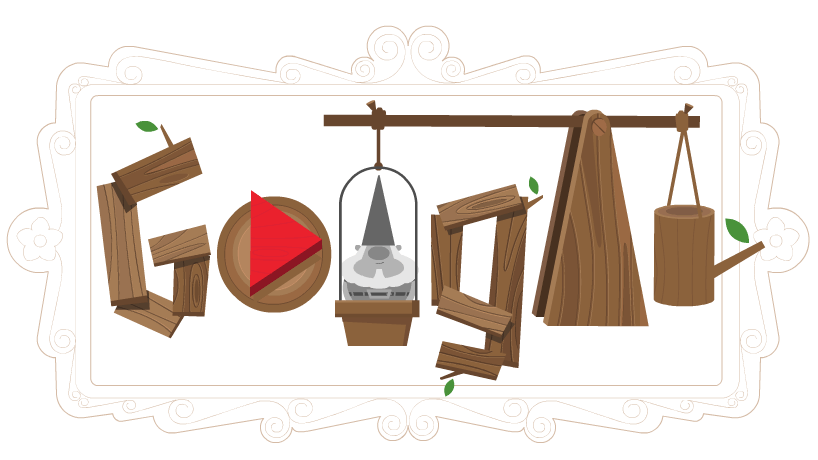 Celebrating Garden Gnomes google doodle