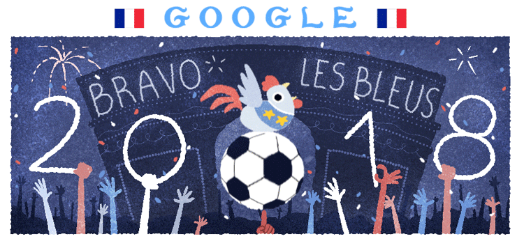 Celebrating World Cup 2018 Champions: France!