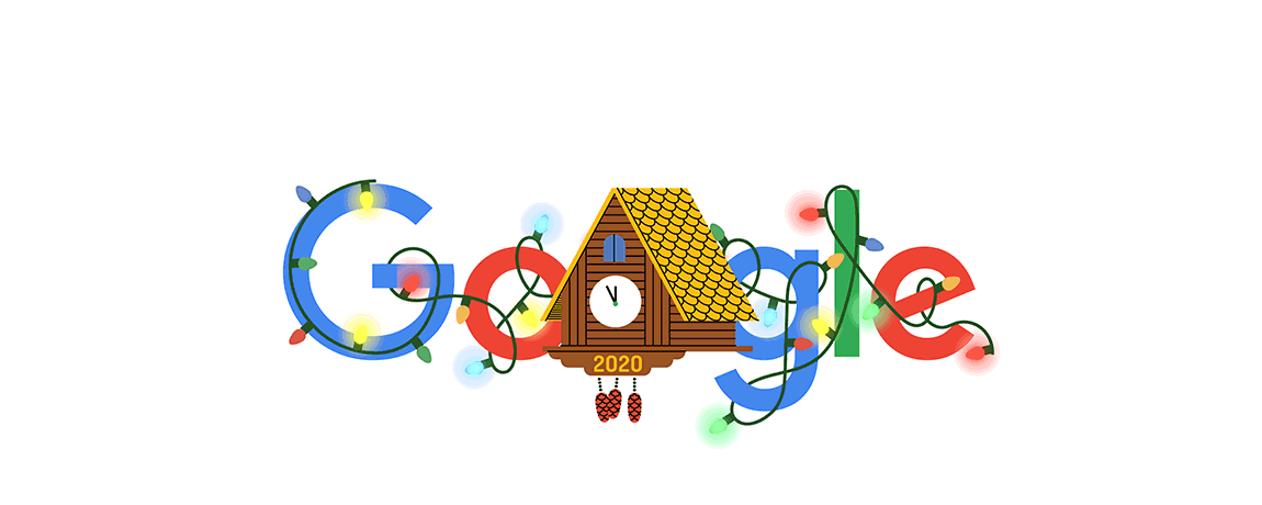 Notte di San Silvestro Doodle Google 31 dicembre 2020.