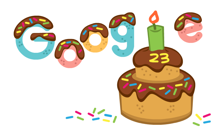 23.º aniversario del nacimiento de Google