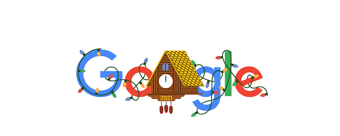 Google Doodle for New Year's Day 2021