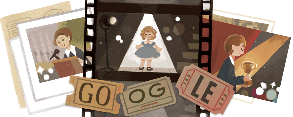 Google rend hommage à Shirley Temple [#Doodle]