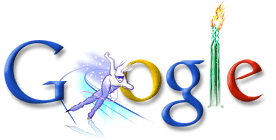 Google-Doodle Eisschnellauf