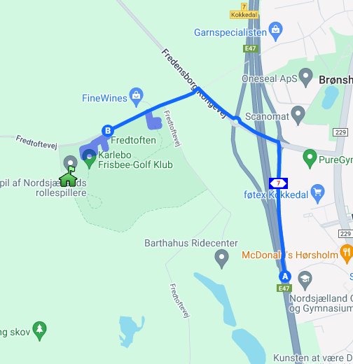 Kokkedal – Google My Maps