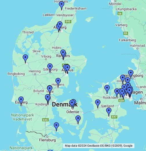 NEYE i Danmark – Google My Maps