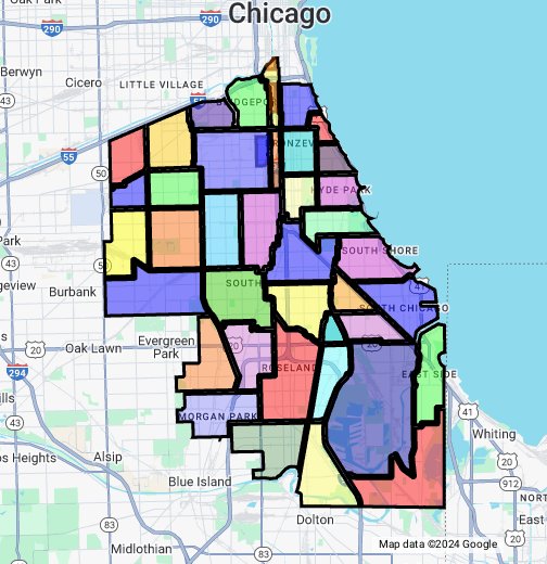 Chicago Neighborhoods South Side Google My Maps