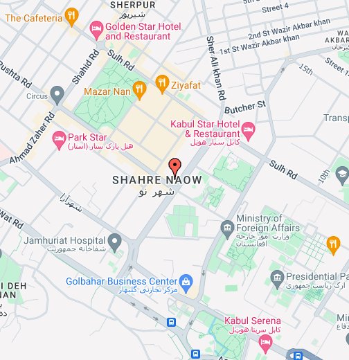 Kabul Google My Maps