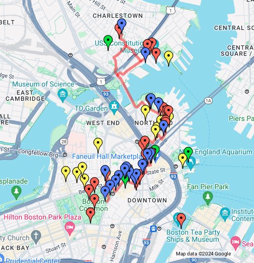 Freedom Trail Map And Self Guided Tour Free Tours By Foot