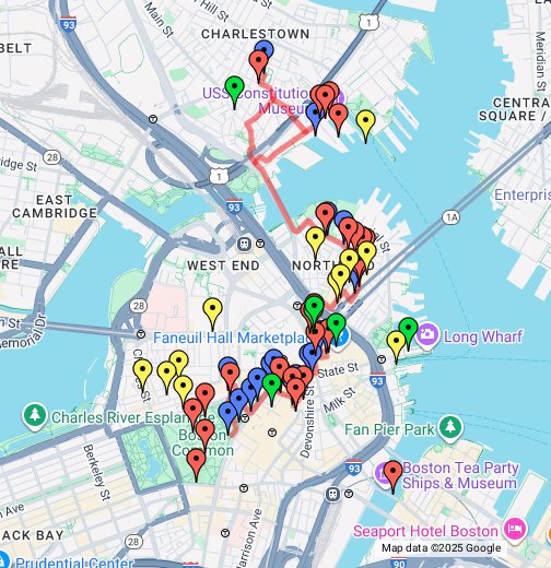 Freedom Trail Map And Self Guided Tour Free Tours By Foot