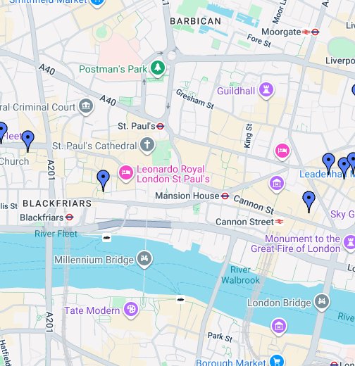 Square Mile Alleys Google My Maps
