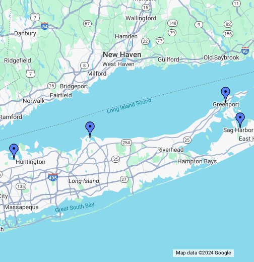 maps of long island Long Island Sound Google My Maps maps of long island
