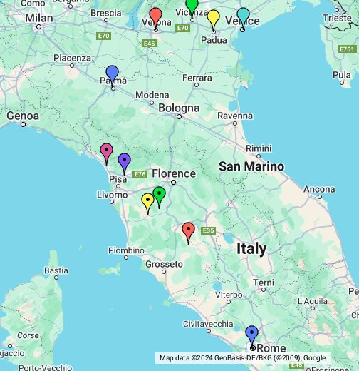ItalianTourism us Italy  Vacation Italy  Map  Google  My Maps 