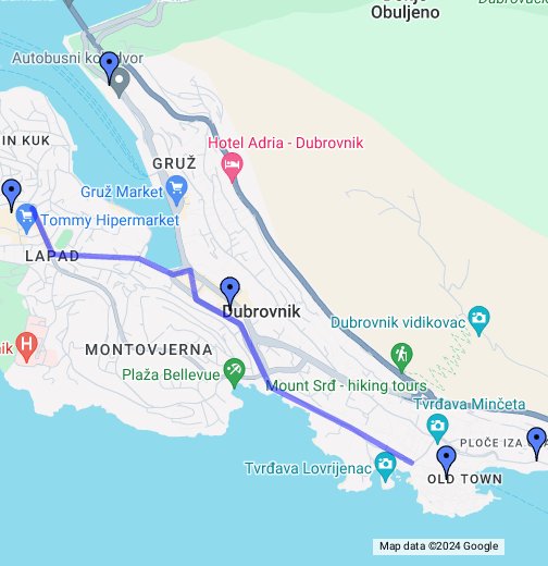 Dubrovnik, Croatia - Google My Maps
