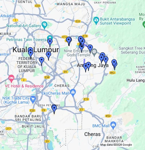 Kuala Lumpur, Malaysia - Google My Maps