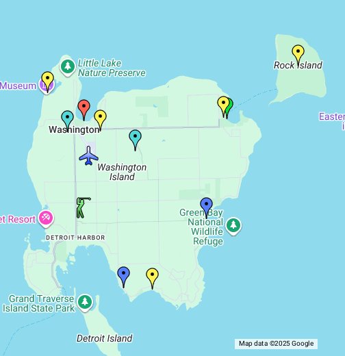 Washington Island Wi Map Washington Island Attractions - Google My Maps