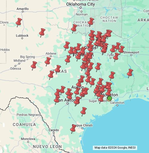Largest Ranches In Texas Map