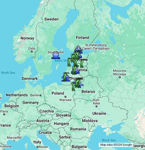 Golf In Baltics Map Google My Maps