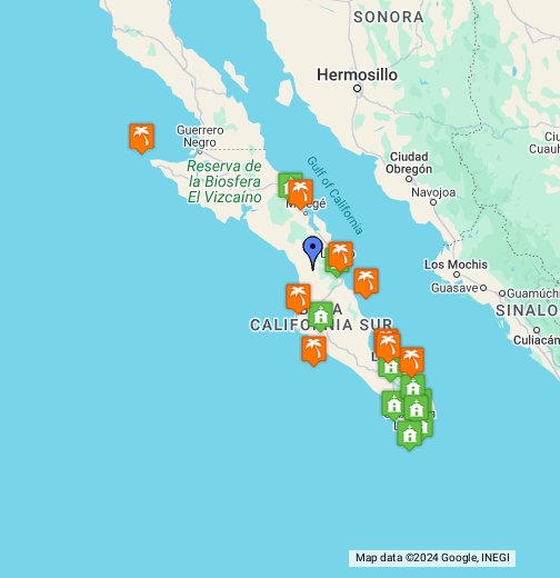 map of baja california sur Baja California Sur Islands Google My Maps map of baja california sur