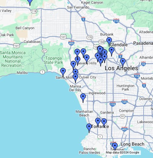 Beverly Hills to West Hollywood by A-1 Courier - Google My Maps