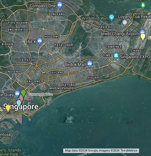 Map of Changi Airport Singapore - Google My Maps