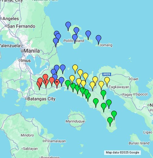 Map Of Pagbilao Quezon Quezon Province Map - Google My Maps