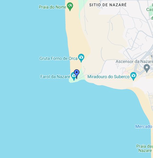 Nazare Portugal Google My Maps