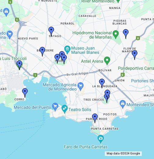 Montevideo Soccer Clubs - Google My Maps