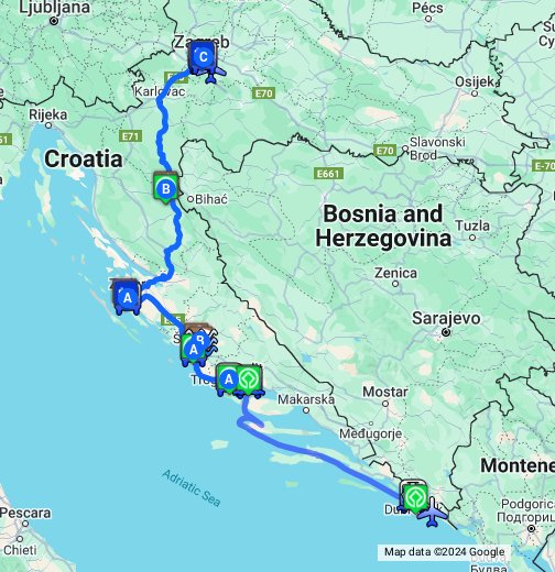 Croatia Google My Maps