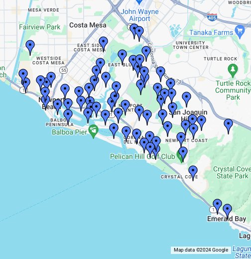 Newport Beach Map  Get Out & About in Newport Beach