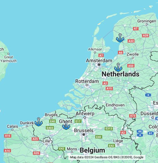 Holland And Belgium Google My Maps