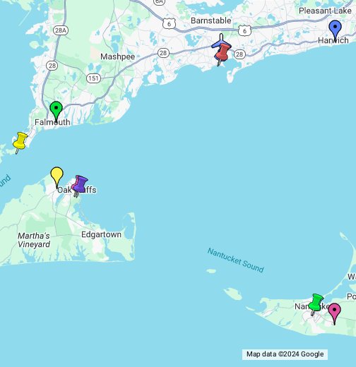 map of nantucket island Cape Cod Martha S Vineyard Nantucket Google My Maps map of nantucket island