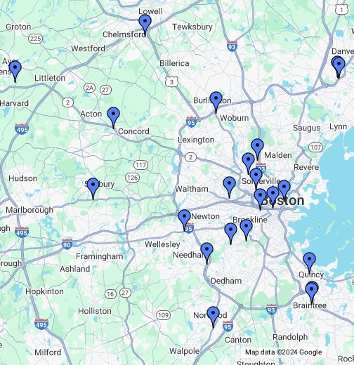 Harvard Vanguard Medical Associates - Locations - Google My Maps