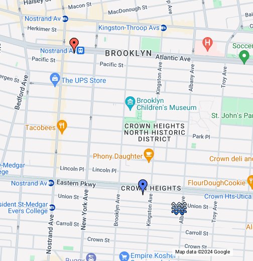 map of crown Crown Heights Google My Maps map of crown